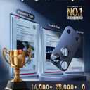 TORRAS for iPhone 17 Pro Max Camera Lens Protector, [Metal Frame] with Military Grade 9H+ Tempered Glass, Full Coverage, Anti-Scratch, 12 FT Shatterproof, Case Friendly, One-Piece, Deep Blue, 1 Pack