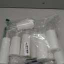 kakoya Flickering Flameless Candles Battery Operated with Remote and 2/4/6/8 H Timer Acrylic Led Pillar Candles Pack of 9 (appr D2.3"xH5.5"6.5"7.5")with Realistic 3D Wick Candles for Home Decor(White)