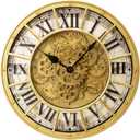 18 inch Industrial Punk Style Gear Wall Clock for Time and Decoration
