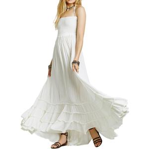 R.Vivimos Womens Summer Boho Sexy Backless Long Dresses (M)