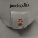 Proctor Silex Rice Cooker & Food Steamer, 10 Cups Cooked (5 Cups Uncooked), Includes Steam and Rinsing Basket, White (37533G)