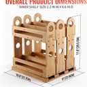 Pull Out Spice Rack Organizer for Cabinet Wide Slide Out Seasoning Rack Fits 2.1" Jars Large Capacity for Pantry Kitchen Cabinet 9" Deep Heavy Duty Easy Install