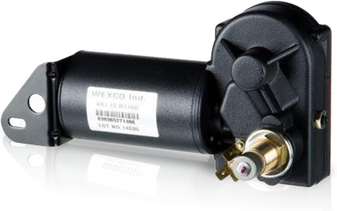 Windshield-Wiper Motor - 4R1.24.R110D Standard Replacement Motor Crosses with Wexco, WWF12C18 Series, Grainger 2YPZ8 - 24V, 1.5" Shaft