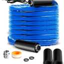 60 FT Upgraded RV Heated Water Hose with Storage Bag 5/8 Inch Inner Diameter with Energy Saving Thermostat Withstand Temperatures Down to -40F for RV/Camper/Home/Garden