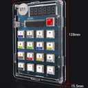DIY Electronic Calculator Kit, 6-Digit Display, Soldering Practice Project with Resistance Reader