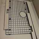 Starstar Sinks Protector Matte Black 304 Stainless Steel Kitchen Sink Bottom Grid, Rack (25 L x 15 W)