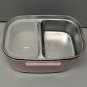 APSARAS USA Electric Lunch Box,3in1 Heated Lunch Box for Adults,60-80W,12/24/110V Portable Lunch Warmer, Leakproof Food Heater for Car/Truck/Office with 304 SS Fork&Spoon&Insulated Carry Bag Pink