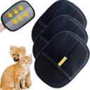3 PCS Pet Hair Removal Glove for Cats & Dogs, Electrostatic Grooming Gloves for Pet Hair, Reusable Double Sided Static Hair Remover for Couch, Furniture, Carpet & Car Seat