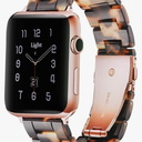 Light Apple Watch Band-Fashion Resin iWatch Bands for Women Men Bracelet Compatible with Stainless Steel Buckle for Apple Watch Series 10 Series SE Series 9 Series 8 Series 7 6 5 4 3 2 1 Ultra 2 1, 38mm/40mm/41mm/42mm(Series 10), 49mm/46mm/45mm/44mm/