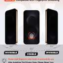 [4 in 1] Magnetic for Galaxy S25 Edge Case, 2 Pics Privacy Screen Protectors and 1 Pic Camera Protector, Fit for MagSafe, Military Grade Shockproof Translucent Matte Galaxy S25Edge Cover, Black