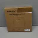 Ovutek Bathroom Scale for Body Weight, Highly Accurate Digital Weighing Machine for People, Upgraded Batteries Included, Compact Size, LED Display, Physician Scale with Sturdy Tempered Glass, 400lb (Black)