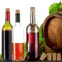 100 Pack Corks for Crafts, Tapered Wine Bottle Cork Stoppers Replacement Corks for Wine Beer Bottle, Leakproof