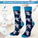 Chalier 5 Pairs Womens Fun Famous Painting Patterned Art Socks Cotton, Printed Cool Novelty Funny Socks for Women, L-oil Painting Multicolor 12 (5 Pairs)