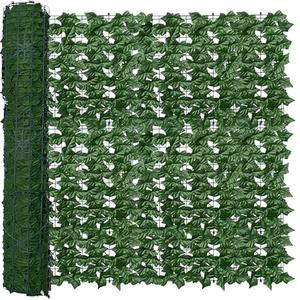 ODTORY Artificial Fence Privacy Screen: 4FT x 50FT UV-Anti Faux Greenery Backdrop Ivy Chain Link Shades Panels for Patio, Balcony, Garden,Deck,Backyard Indoor Outdoor Green Wall Decor