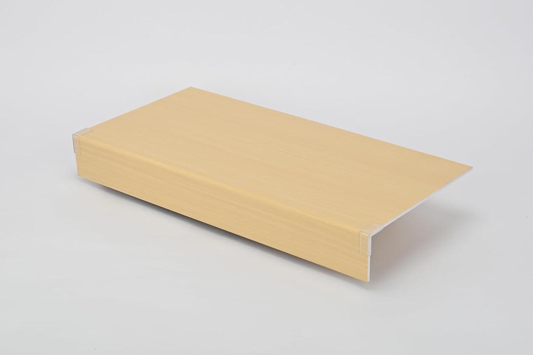 Wire Shelf Cover 4 Pcs 24 x 12 Inch Foamed PVC WireRack Covers for Removable Closet Wood-Look Wire Shelves Covers for Pantry Shelf Liners for Bathroom Kitchen Shelving