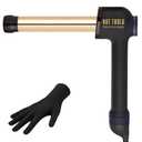 HOT TOOLS Professional Nano Ceramic Extra Long Tapered Curling Iron for Shiny Curls, 3/4 to 1 1/4 Inches