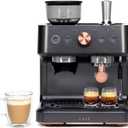 Caf Bellissimo Semi Automatic Espresso Machine + Milk Frother | WiFi Connected| Built-In Bean Grinder, 15-Bar Pump & 95-Ounce Water Reservoir | Matte Black, C7CESAS3RD3