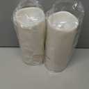 Homemory 10" x 4" Large Waterproof Outdoor Flameless Candles with Remote Control and Timer, Battery Operated Flickering LED Pillar Candles for Outdoor Larterns, Porch, Long Lasting, Set of 2 (Ivory White)