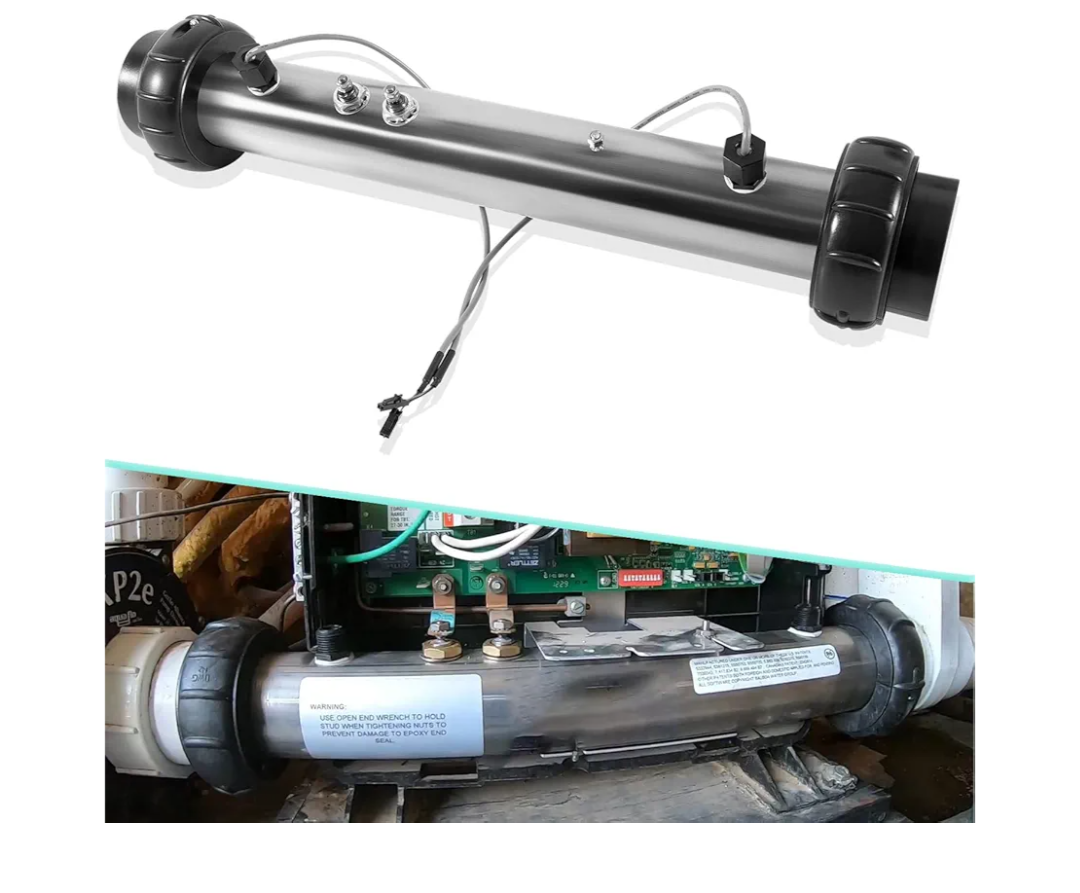 58083 Heater Tube Assembly 5.5KW, 220V with Dual Sensors Replacement for Balboa 25-175-1010 M7 VS Spa Hot Tub Heater Element, Alternative to # 26-58083-7S-KS, 26-0807-7S-KS etc