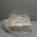 DIMJ Closet Organizers and Storage - Fabric Bins with Drawers for Closet Foldable Clothes Organizers with Clear Window, Stackable Storage Drawers for Bedroom, Living Room, 4-Pack, Beige