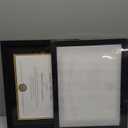 upsimples 11x14 Diploma Frame Certificate Degree Document Frame with High Definition Glass, 8.5 x 11 with mat for Wall and Tabletop, Black Double Mat, 2 Pack
