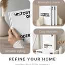 Decorative Books for Coffee Table  Set of 3 Modern Faux Books for Home Decor, Bookshelf & Living Room Styling