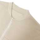 LovelyWholesale Women Sweatsuits 2 Piece Set Zip Up Sweatshirt and Wild Leg Sweatpants Set Apricot, Size: Small