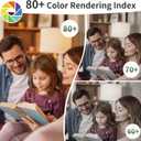 evelor 6-Pack A19 LED Light Bulbs,60 Watt Equivalent Soft White 2700K with E26 Base,Efficient 9W,800 Lumens Non-Dimmable Warm White LED Bulbs,15000 Hours, Ideal for Bedroom Living Room