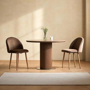 Big Dining Chairs Set of 2, Velvet Chairs