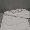 Bed Skirt Twin Size Ruffled Bed Skirt with Split Corners, 16 Inch Drop Dust Ruffle Bed Skirt with Platform, White, Twin - 16" Drop