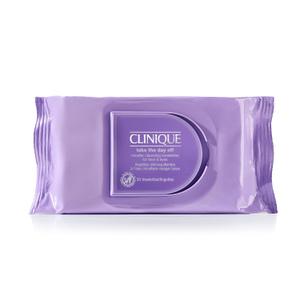 Clinique Take The Day Off Micellar Cleansing Makeup Remover Wipes For Face and Eyes | For All Skin Types | No Water Required | Perfect For Gym or Travel, 50 Count