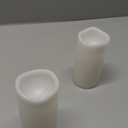 CANDLE CHOICE Waterproof Outdoor Battery Operated Flameless Candles with Timer Flickering Plastic Resin Electric LED Pillar Lights for Lantern Patio Garden Wedding Party Decorations 3x6 Inches 2 Pack (Cream White)