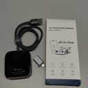 2-in-1 Wireless CarPlay Adapter for iPhone, 2025 Car TV Mate Pro with HDMI for Fire TV Stick [Glass Metal Case & Stable Bulit-In Braided Cable] Convert Wired Car Play to Wireless, Fit for 2016+ Cars