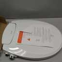 Brondell Bidet Toilet Seat Non-Electric Swash Seat, Fits Round Toilets, White Dual Nozzle System, Ambient Water Temperature Bidet with Easy Installation