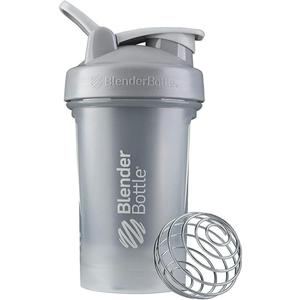 BlenderBottle Classic V2 Shaker Bottle Perfect for Protein Shakes and Pre Workout, 20-Ounce, Pebble Grey