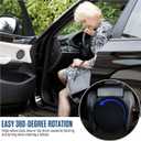 HealthSmart 360 Degree Swivel Seat Cushion, Chair Assist for Elderly, Swivel Seat Cushion for Car, Twisting Disc, Black, 15 Inches in Diameter
