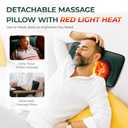 Full Body Massage Mat with Heat, Detachable Massager Pad Deep Tissue Pain Relief,10 Vibrating Motors and 9 Speed Settings for Relaxation at Home or Office