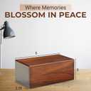 Wooden Urn Box for Human Ashes, Extra Small (Style1, 5 x 3 x 2.25 inch)