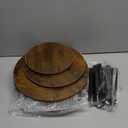 Cupcake Stand, 3 Tier Cake Stands Rustic Dessert Table Display Set Wood Cupcake Tower Cake Stand Tiered Tray Stand for Wedding Birthday Baby Shower 2 Pack