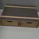 Storage Drawer Holder for Capsules Coffee Pod K-cup Organizer /2 Drawers for Counter Organization for Kitchen Utensil Storage Home Decor Office Supplies- Coffee Brewer Accessories Wood 1D2C-LT