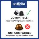 Caff Borbone Miscela DEK Decaf Espresso Pods Compatible with Nespresso Original Machines, Dark Roast Decaf, 50 Count Espresso Coffee Pods (EXP 04/19/28)
