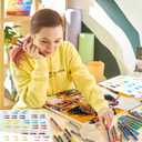 Arteza Acrylic Paint Markers, Set of 40 Acrylic Paint Pens in Assorted Colors, Art & Craft Supplies for Glass, Pottery, Ceramic, Rock, Canvas Painting (1 Count (Pack of 40), Multicolor)