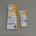 CeraVe 100% Mineral Sunscreen SPF 50, Face sunscreen With Zinc Oxide & Titanium Dioxide, Hyaluronic Acid + Niacinamide + Ceramides, Oil Free, Travel Size 2.5 oz