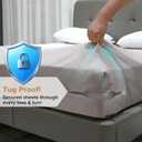 Lock Bed Sheet Holders for Corners - Bed Sheet Holder Straps Fit for All Mattress Types, Fitted Sheet Holders Keep Sheets Firm & Tight, Easy Installation Sheet Clips, Stay (4pcs, Grey)