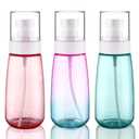 3Pack Small Travel Size Clear Empty Plastic Spray Bottles w/Fine Mist Sprayer - 100ml - 3.4 oz - Reusable-Multipurpose (Bottles Are Empty)