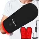 XXL Large Red-Light-Therapy Glove for Hand and Wrist Joints 156 LEDs, 660nm & 850nm Wearable Infra Heated Small Therapy Mat Devices for Body Back Thign Relax, Timer, for Women Men, 6.6FT Corded