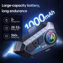 Motorcycle Bluetooth Headset Speaker Skiing Earphone Waterproof Bluetooth Helmet Headset with Noise Cancellation Ultra-Thin Wireless Bluetooth Headphones for All Helmets