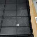 Amazon Basics Durable, Foldable, Collapsible, Portable Metal Wire Dog Crate with Tray, Single Door with Divider Panel, Easy to Assemble & Clean, 36 x 23 x 25 in, Black