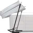 Spa Cover Lift, Under Mount Hot Tub Cover Lift Removal System Reinforced Bracket with 2 Top Mount Foam Cover, fits Most Hot Tub Sizes Spa Cover Lifts