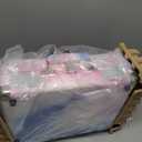 Watercolor Vinyl Record Player with Treble & Bass Control, Vintage 3-Speed Bluetooth Suitcase Portable Turntables with Built-in Speakers, 33 45 78 RPM LP Player Support RCA/AUX/Headphone Jack, Blue